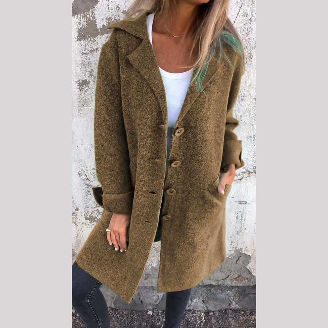 Classic elegant warm coat for women | Baylea -13