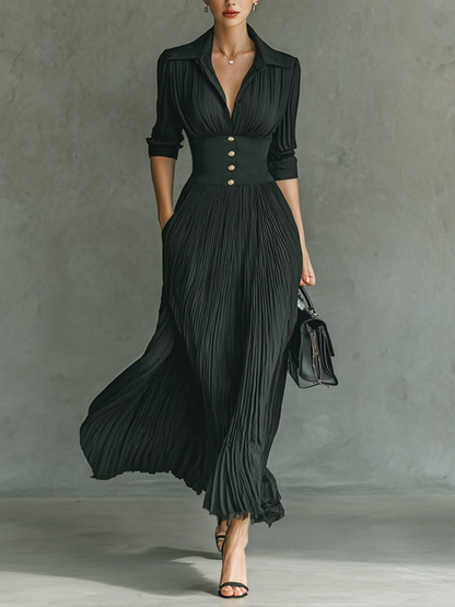 Classic elegant everyday maxi dress for women -1