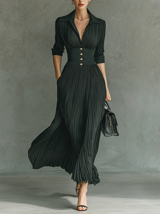Classic elegant everyday maxi dress for women -1