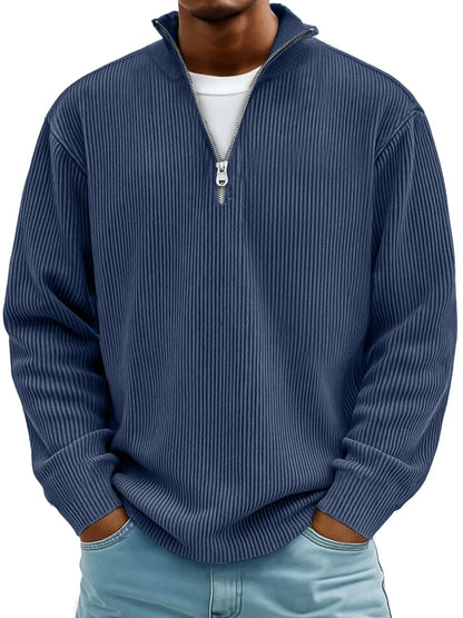 Soft knit ribbed jumper for men | Calix -6