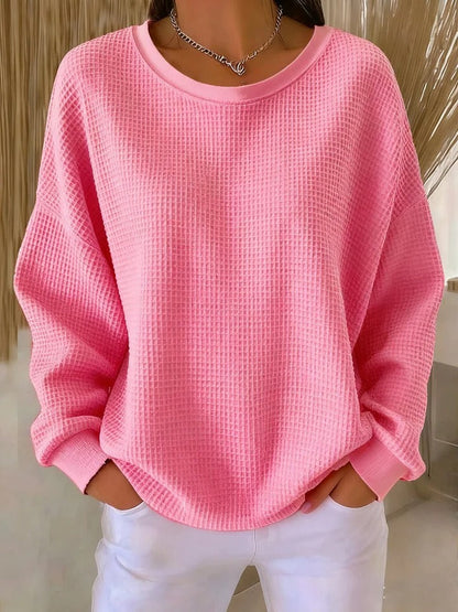 Relaxed knit ribbed jumper for women | Elora -10
