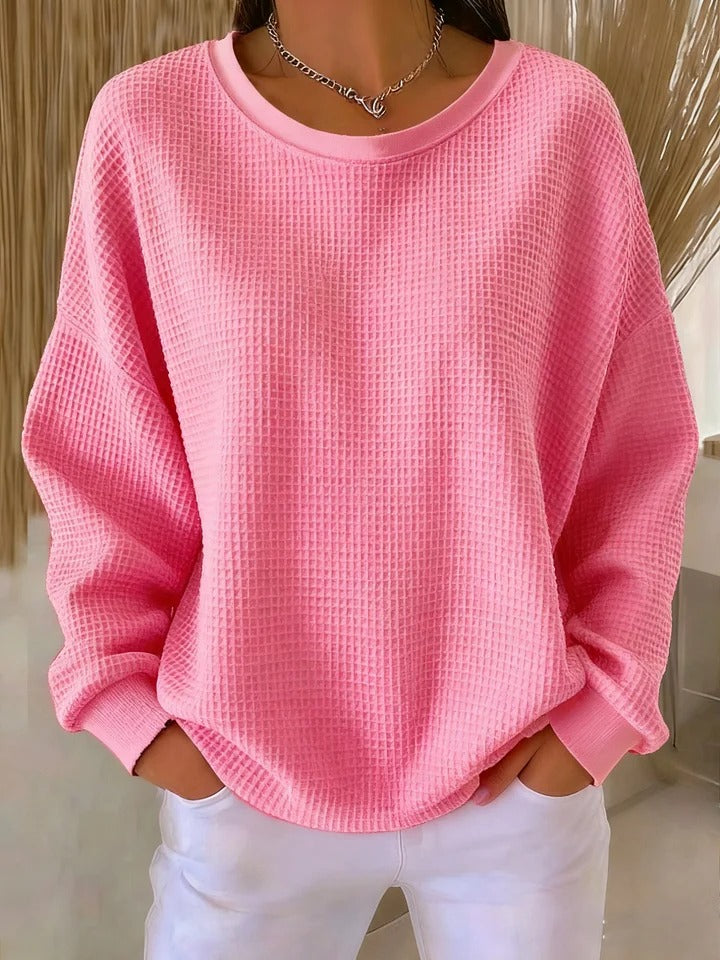 Classic cosy ribbed jumper for women | Nora -1