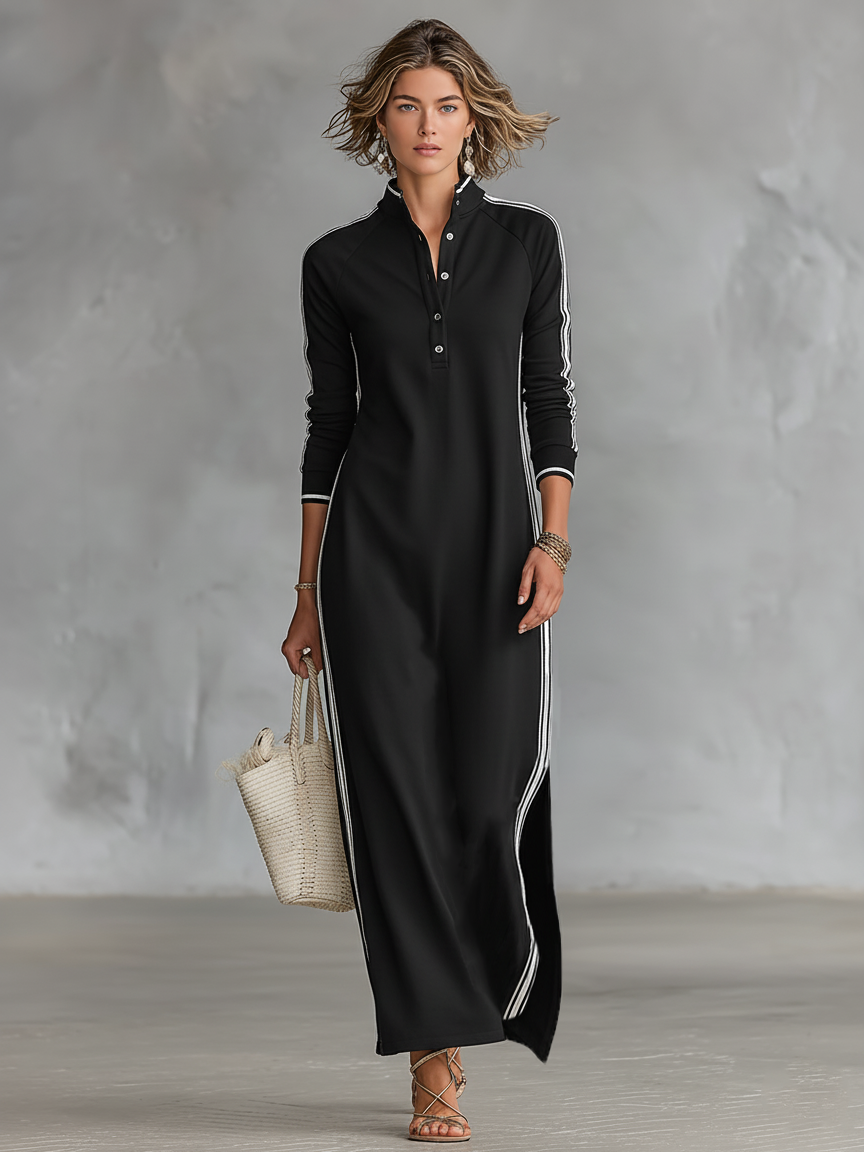 Elegant flowy everyday maxi dress for women -8