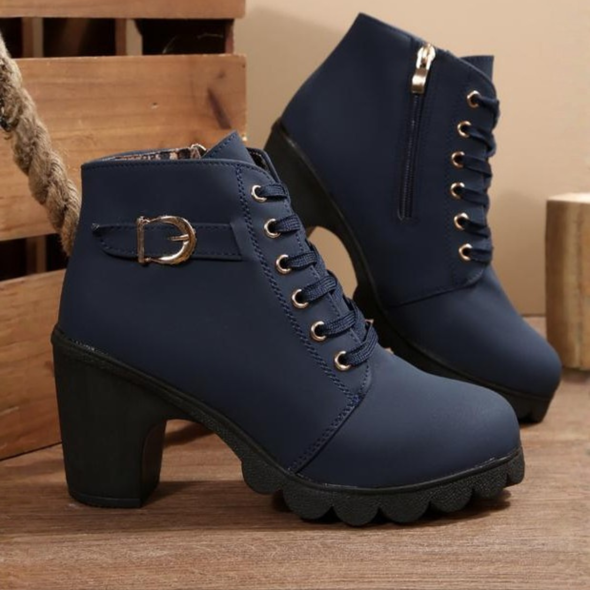 Classic rugged everyday boots for women | Katni -4