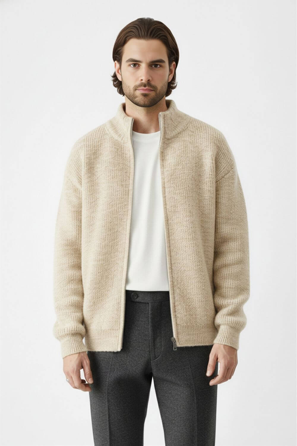 Soft relaxed knit jumper for men | Caurelle -6