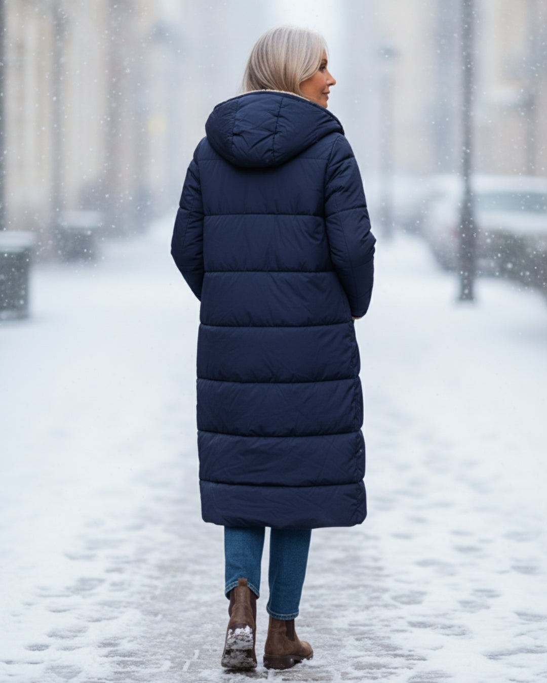 Elegant tailored insulated coat for women | Eleanor -22
