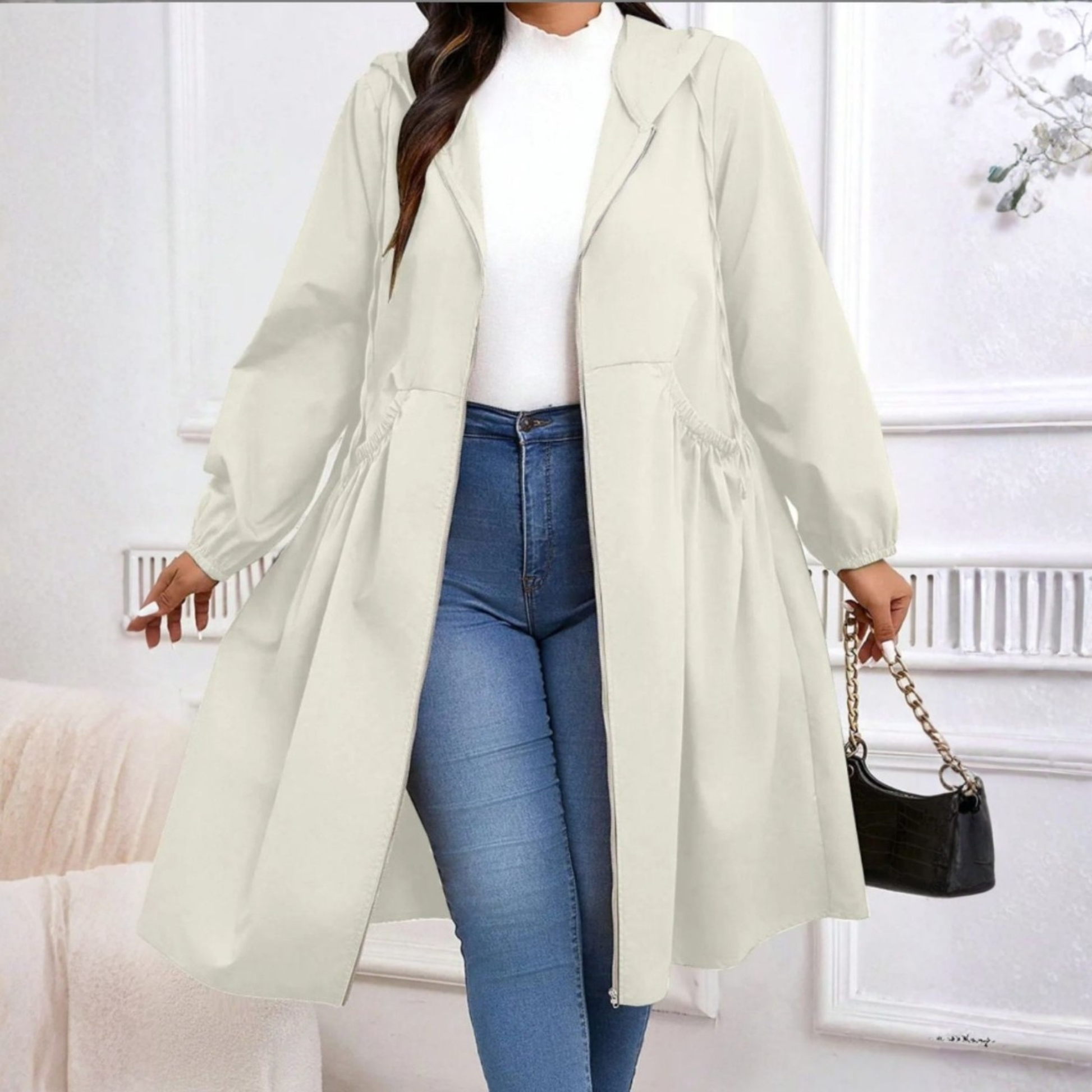 Elegant warm insulated coat for women | Avril -4