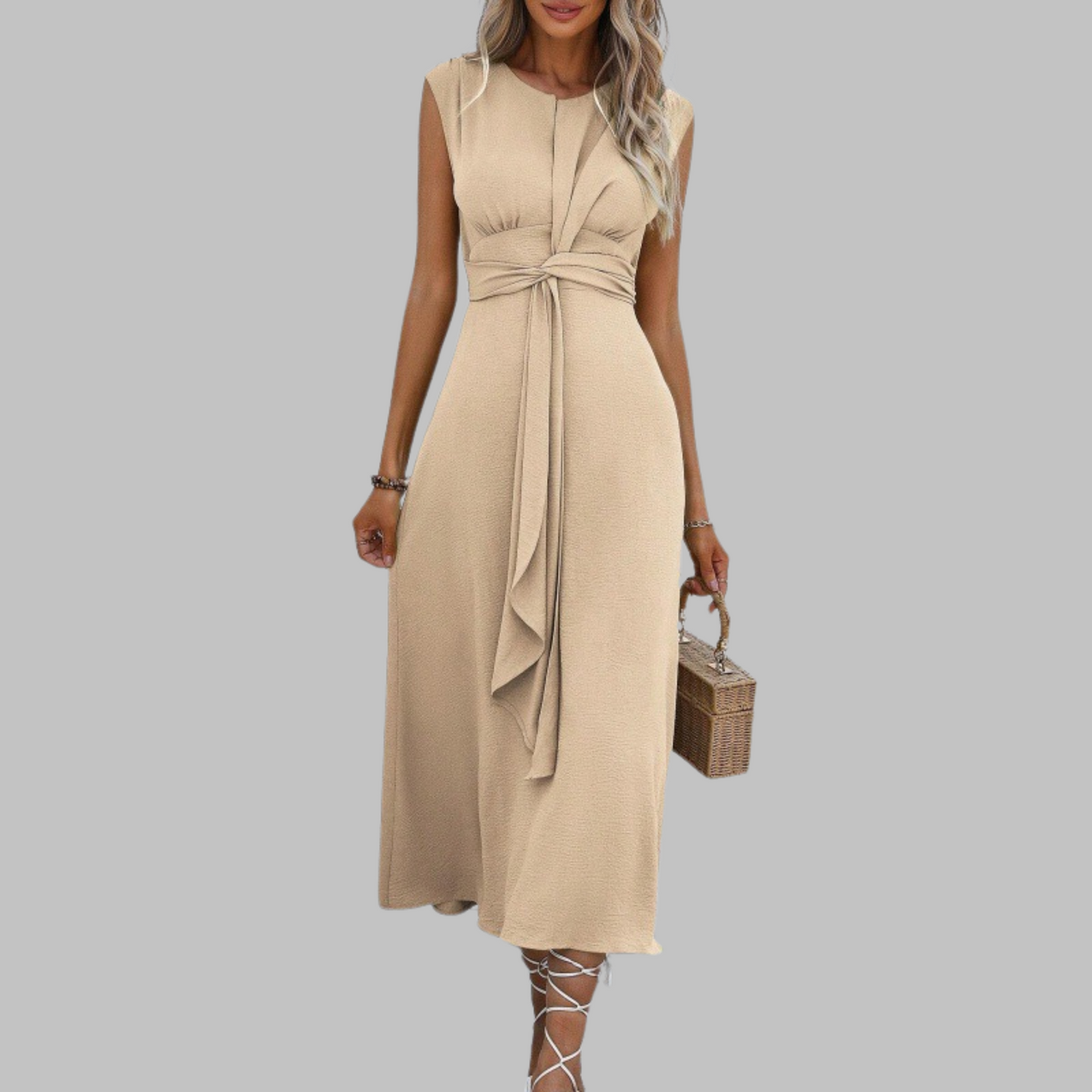 Classic everyday relaxed maxi dress for women | Reese -3