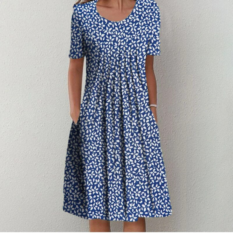 Classic elegant relaxed dress for women | Gigi -4