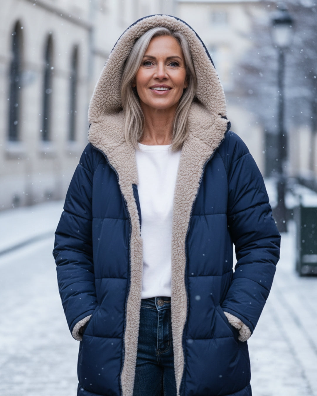 Elegant tailored insulated coat for women | Eleanor -21