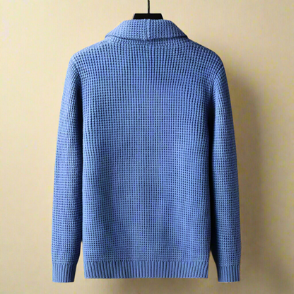 Classic longline knit cardigan for men | Alexander Matthew -4