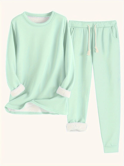 Comfortable soft relaxed loungewear set for women | Elara -10