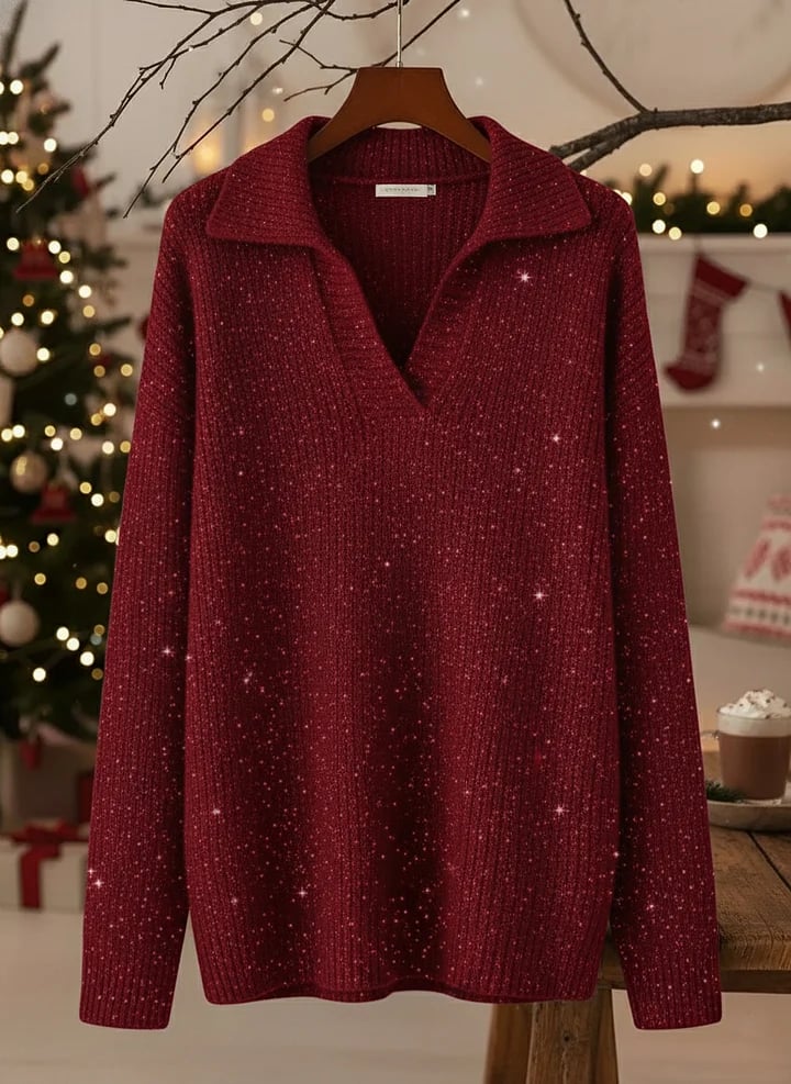 Soft relaxed ribbed jumper for women | Léonie -2