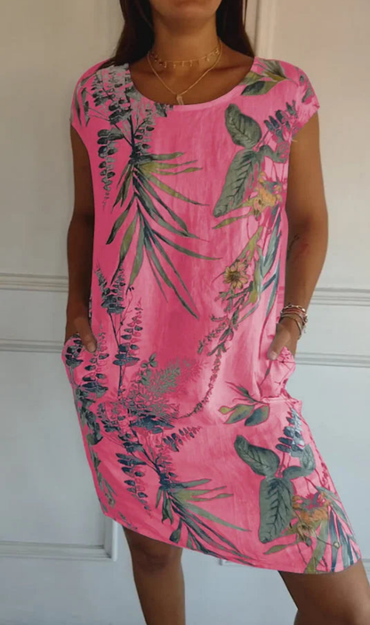 Flowy everyday relaxed dress for women | Soraya -5