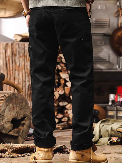 Classic utility relaxed cargo trousers for men | Ridge -6