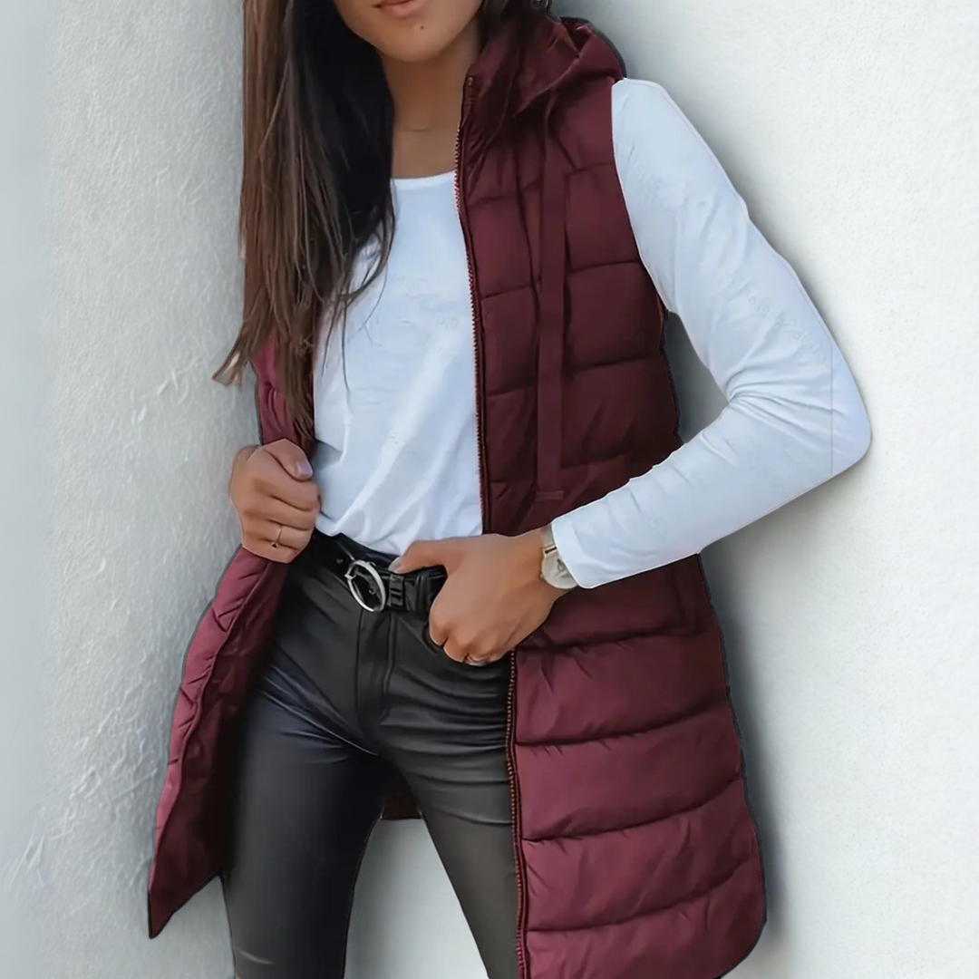 Warm lightweight quilted puffer jacket for women | Zyric -7