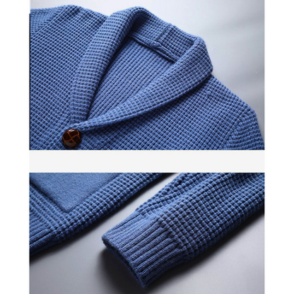 Classic longline knit cardigan for men | Alexander Matthew -6
