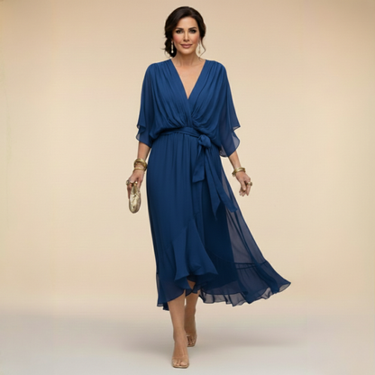 Classic flowy everyday dress for women | Arabella -3