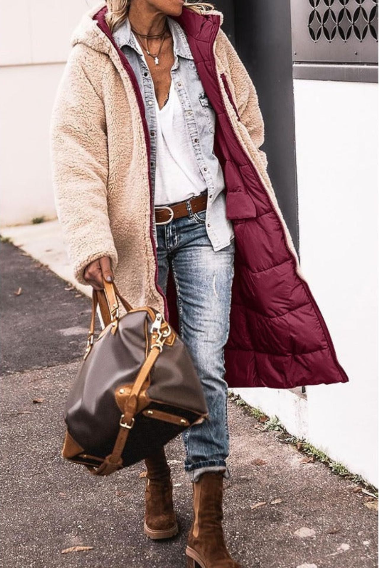 Elegant tailored insulated coat for women | Sasha -10
