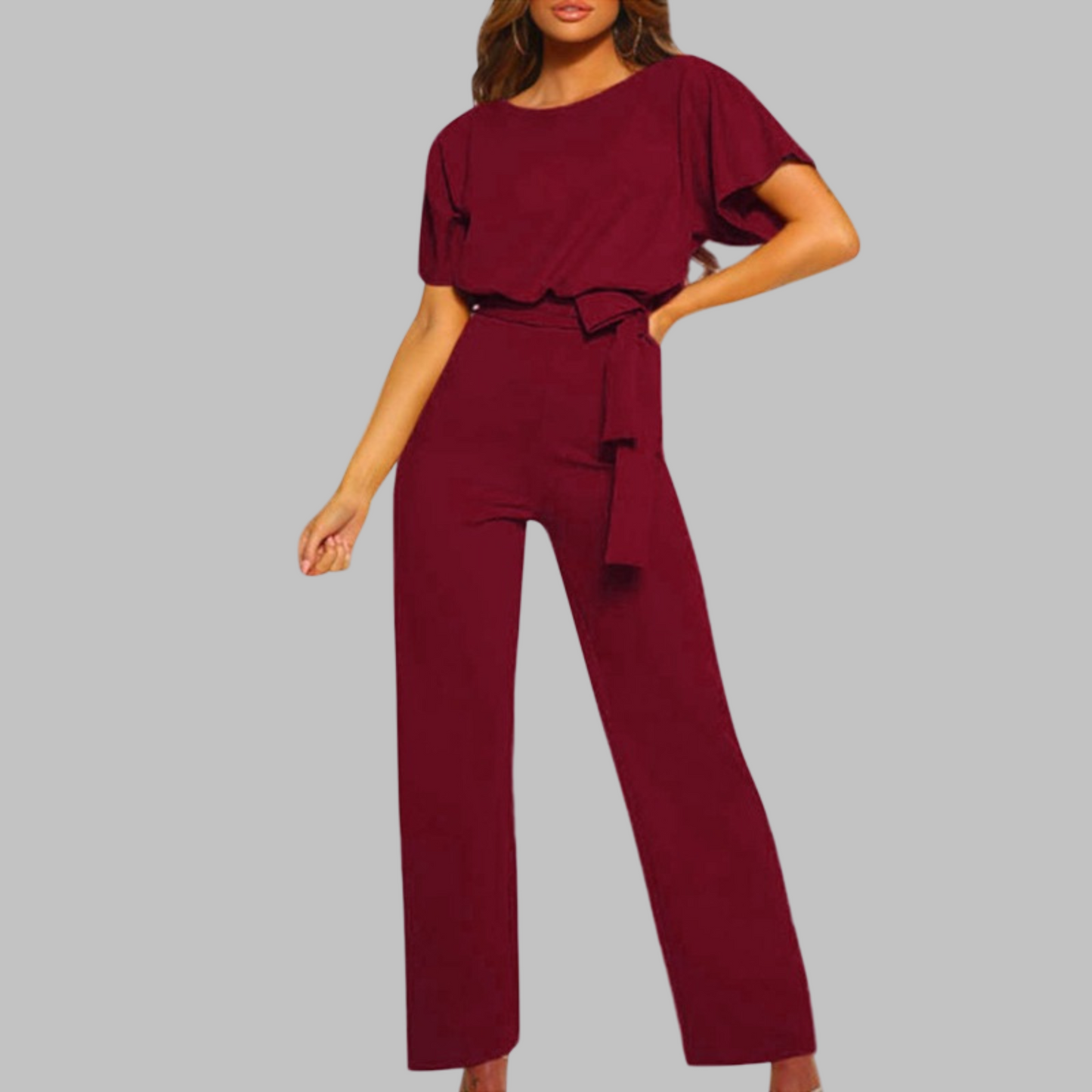 Elegant feminine relaxed jumpsuit for women | Wannon -8