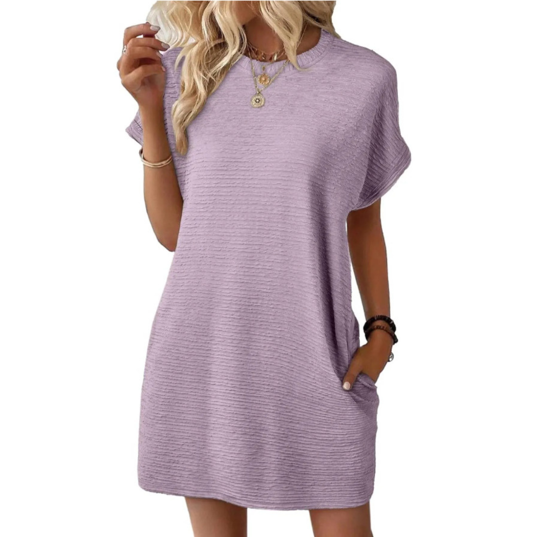 Classic everyday relaxed dress for women | EVASHA -7