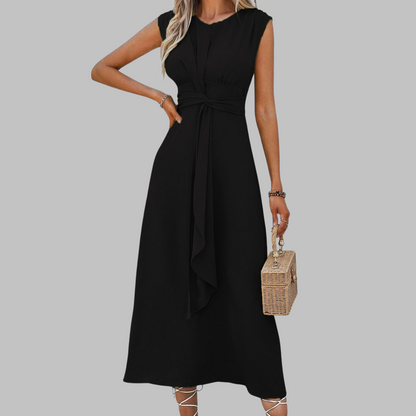 Classic everyday relaxed maxi dress for women | Reese -4