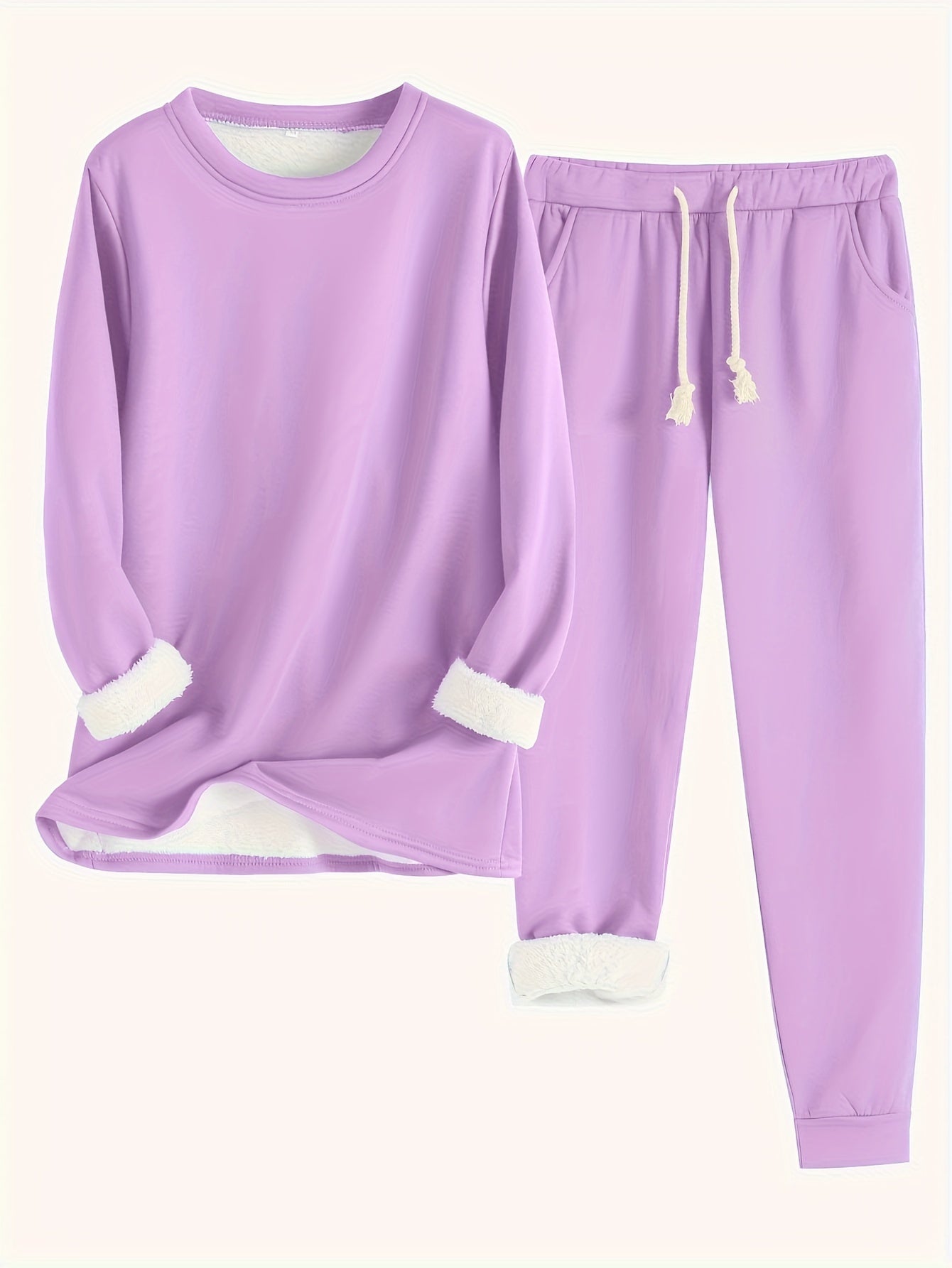 Comfortable soft relaxed loungewear set for women | Elara -13