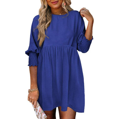 Classic elegant relaxed mini dress for women | MIRASOL -2