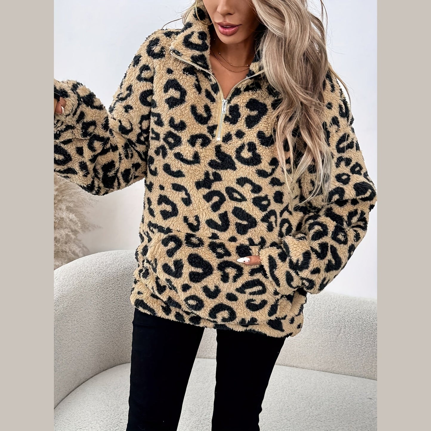 Classic soft ribbed jumper for women | Leona -5