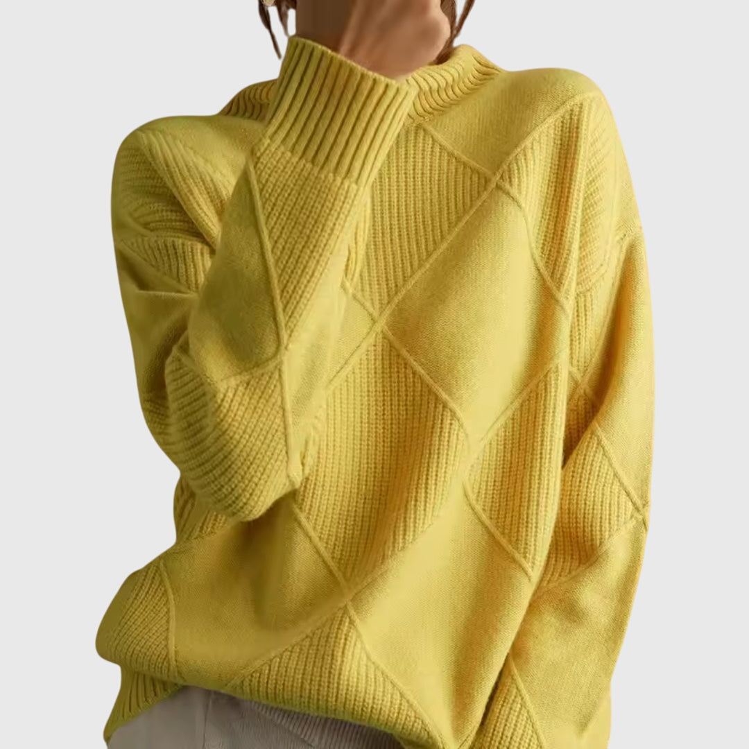 Soft cosy relaxed jumper for women | Lunelle -4