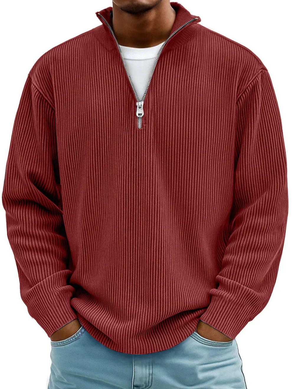 Classic cosy relaxed jumper for men | Calixto -1