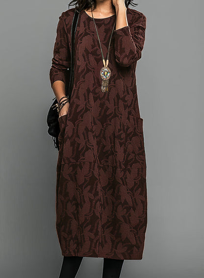 Elegant flowy everyday dress for women | Lunessa -3