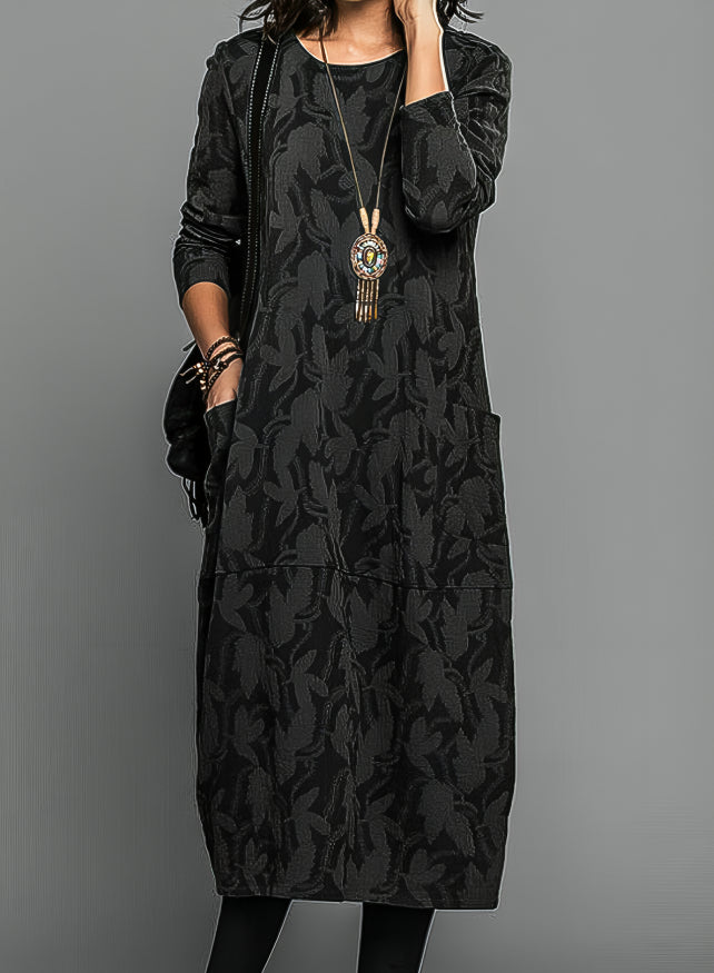 Elegant flowy everyday dress for women | Lunessa -5