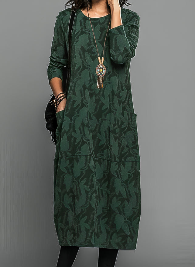 Elegant flowy everyday dress for women | Lunessa -2