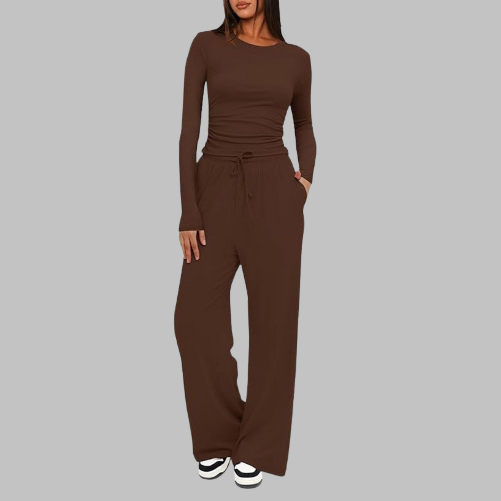Classic smart relaxed trousers for women | Belle -5