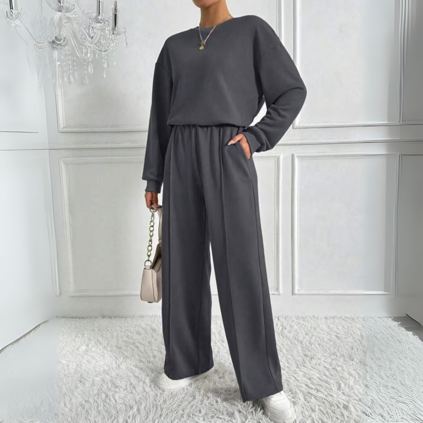 Classic smart everyday trousers for women | Tinidor -4