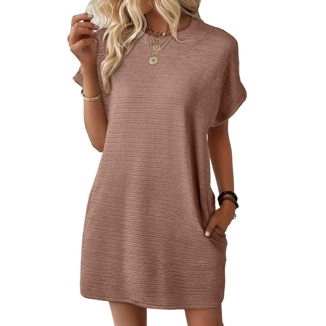 Classic everyday relaxed dress for women | EVASHA -8