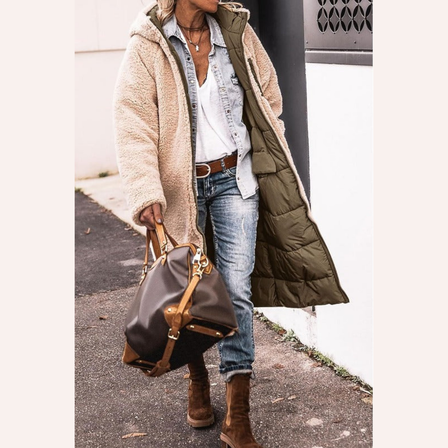 Classic elegant insulated coat for women | Amelia -14