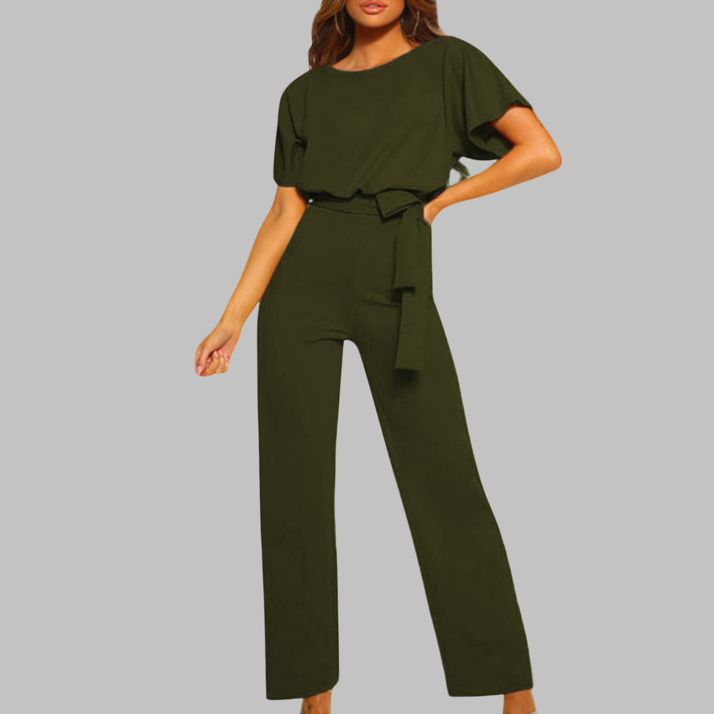 Elegant feminine relaxed jumpsuit for women | Wannon -9