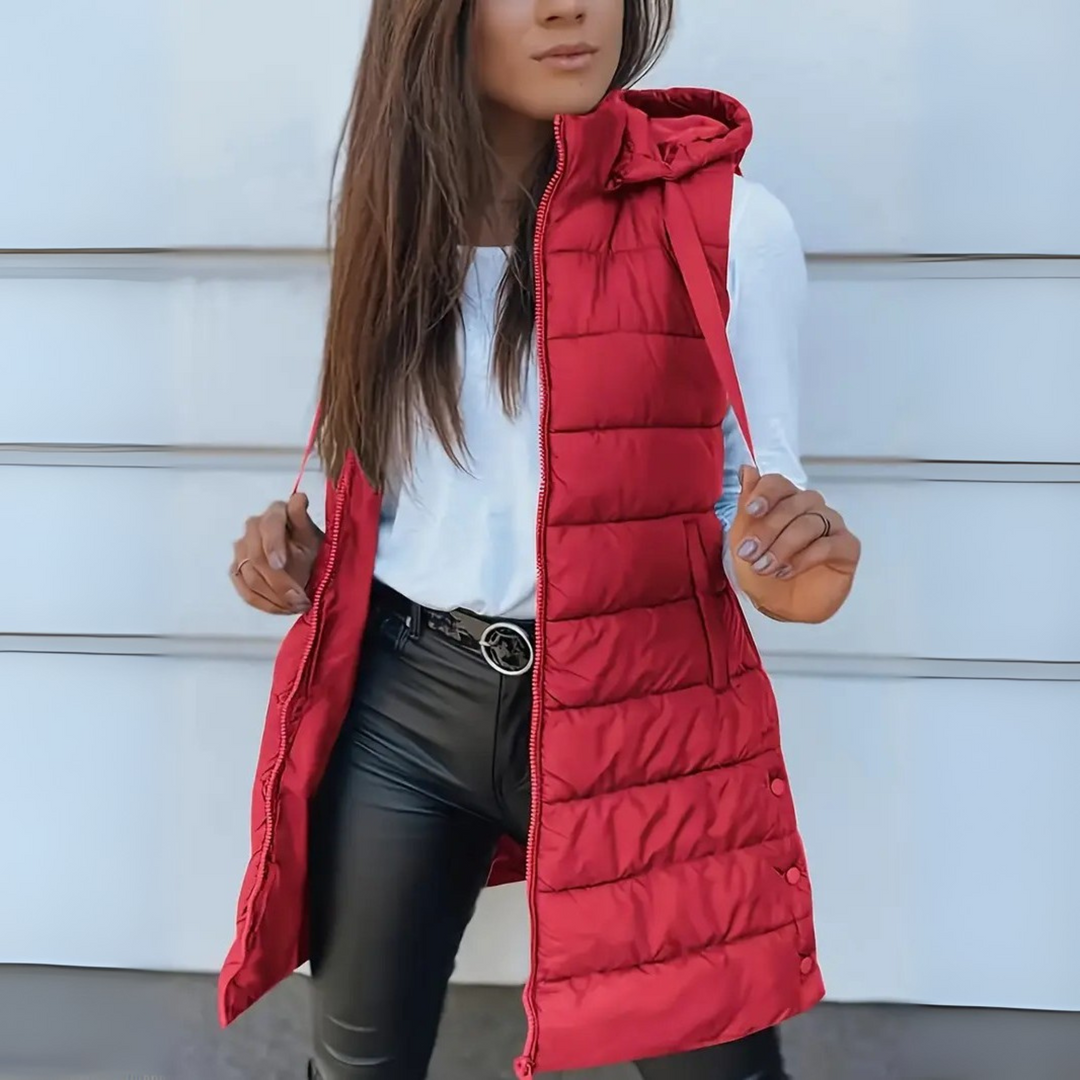 Warm lightweight quilted puffer jacket for women | Rain -5