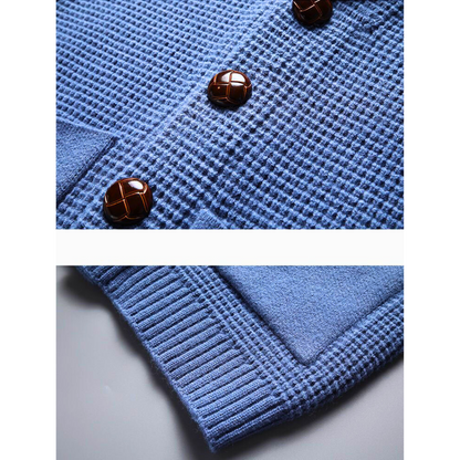 Classic longline knit cardigan for men | Alexander Matthew -7