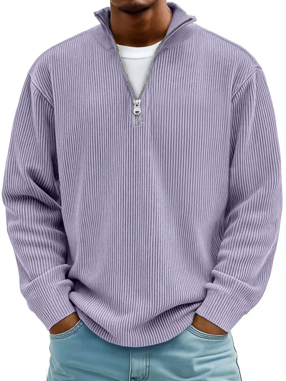 Classic cosy relaxed jumper for men | Calixto -3