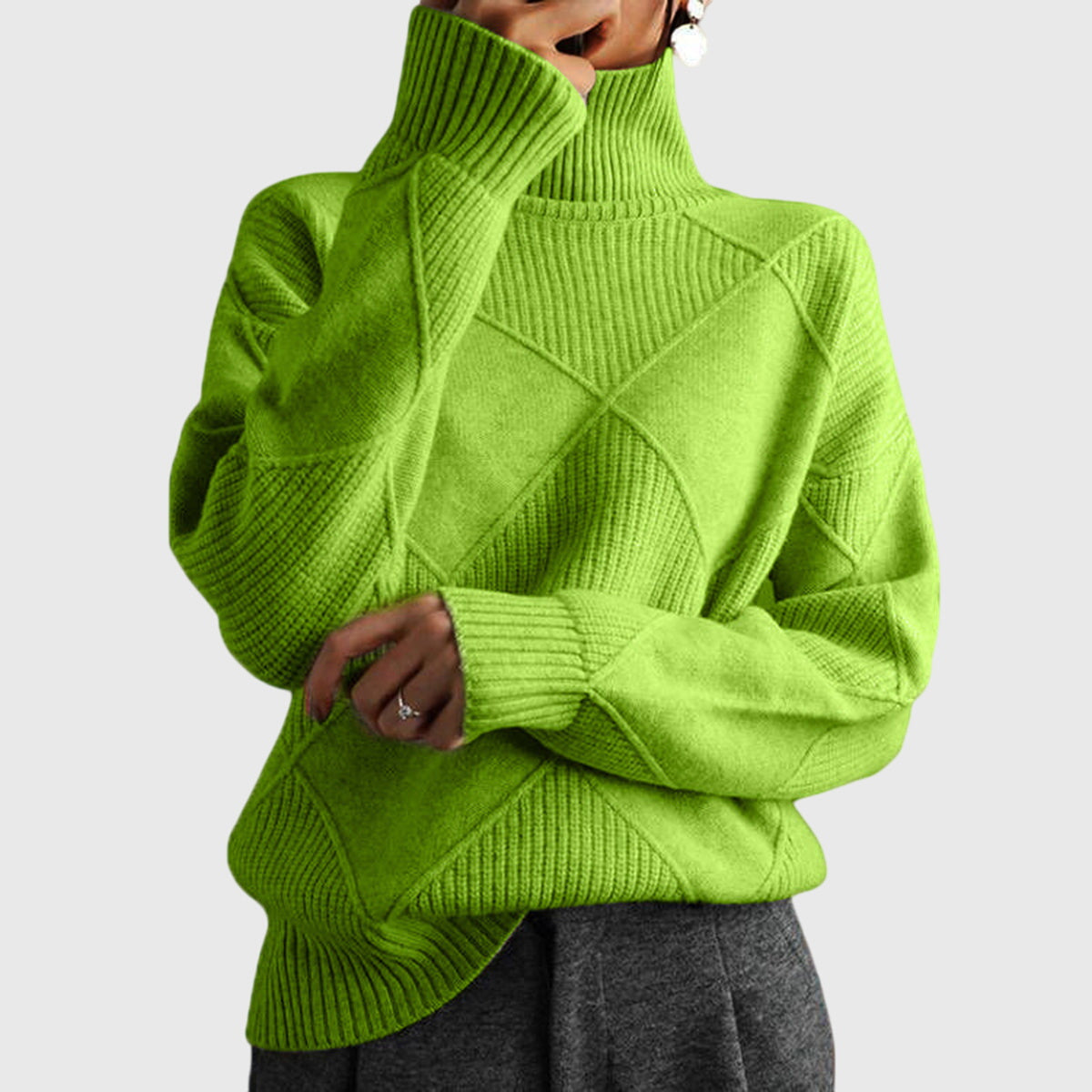 Soft cosy relaxed jumper for women | Lunelle -5