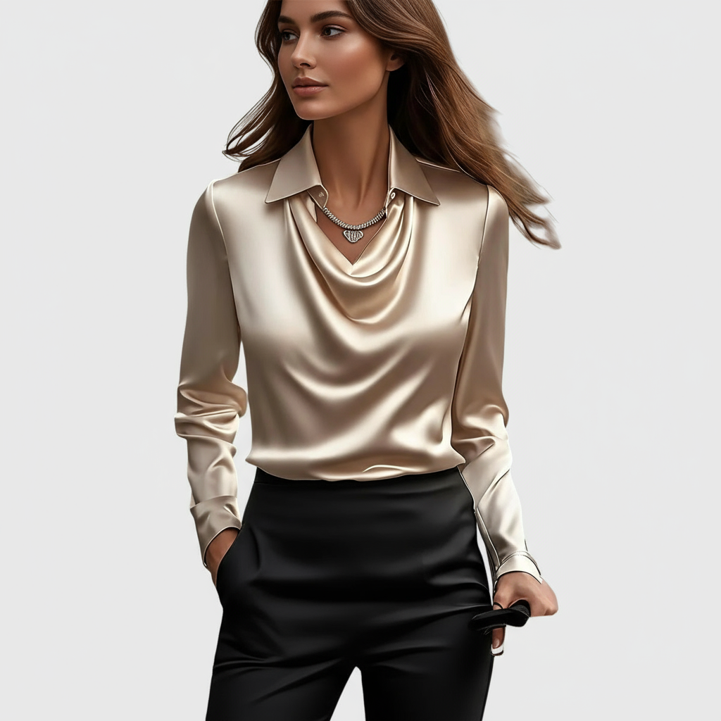 Elegant feminine everyday blouse for women | Brooklyn -1