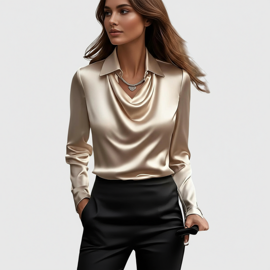 Elegant feminine everyday blouse for women | Brooklyn -1