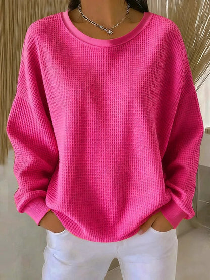 Relaxed knit ribbed jumper for women | Elora -9