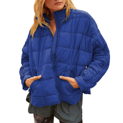 Warm lightweight quilted puffer jacket for women | APRIL -9