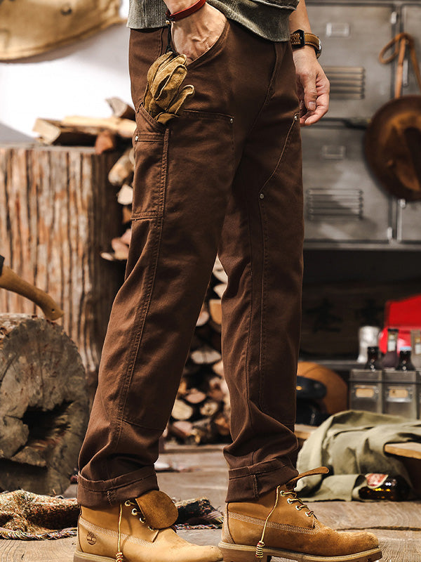 Classic utility relaxed cargo trousers for men | Ridge -7