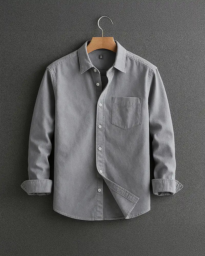 Classic smart relaxed shirt for men | Cavier -2