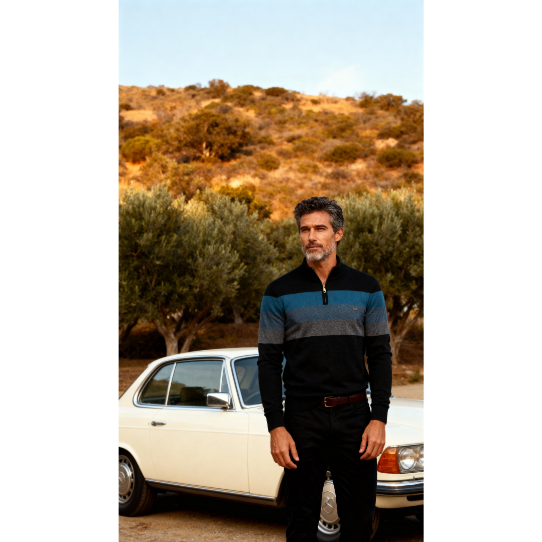 Classic soft knit jumper for men | Burk -5
